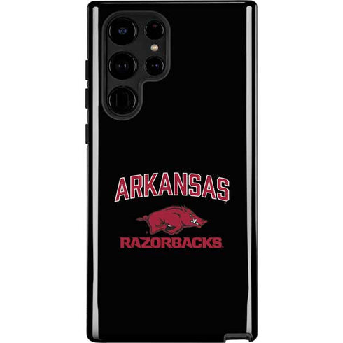 University of Arkansas-Fayetteville Razorbacks Black Galaxy S25 Ultra Impact Case